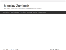 Tablet Screenshot of miroslavzamboch.cz